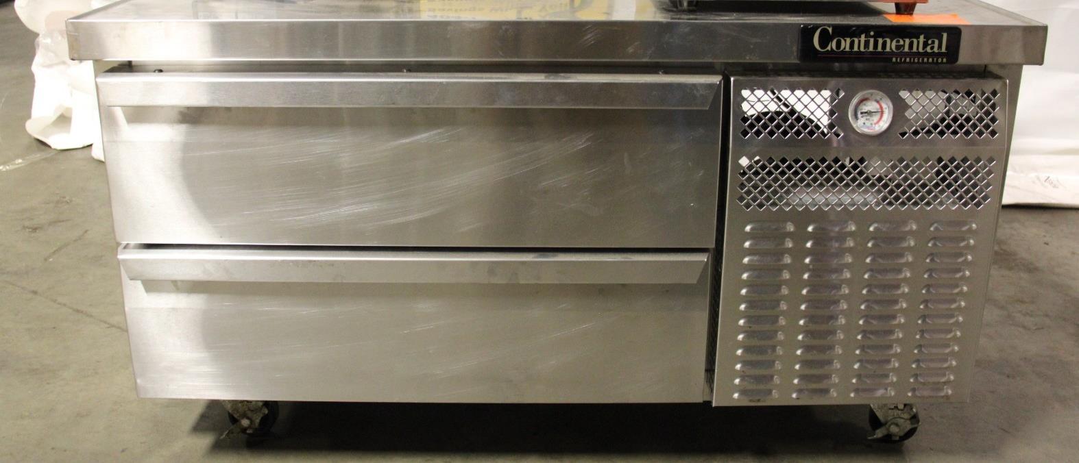 Chef Base Continental D48GN 48" w/ (2) Drawers - 115v, Used, Clean, Tested - NMB Restaurant Equipment