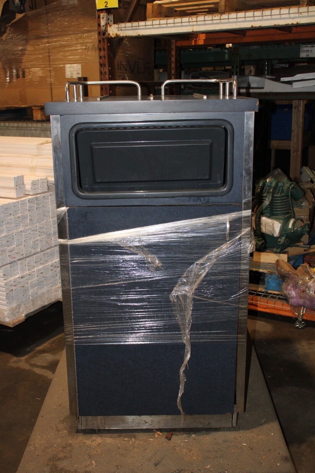 Commercial Restaurant Waste / Trash Cabinet with Tray Storage - Can Included - NMB Restaurant Equipment