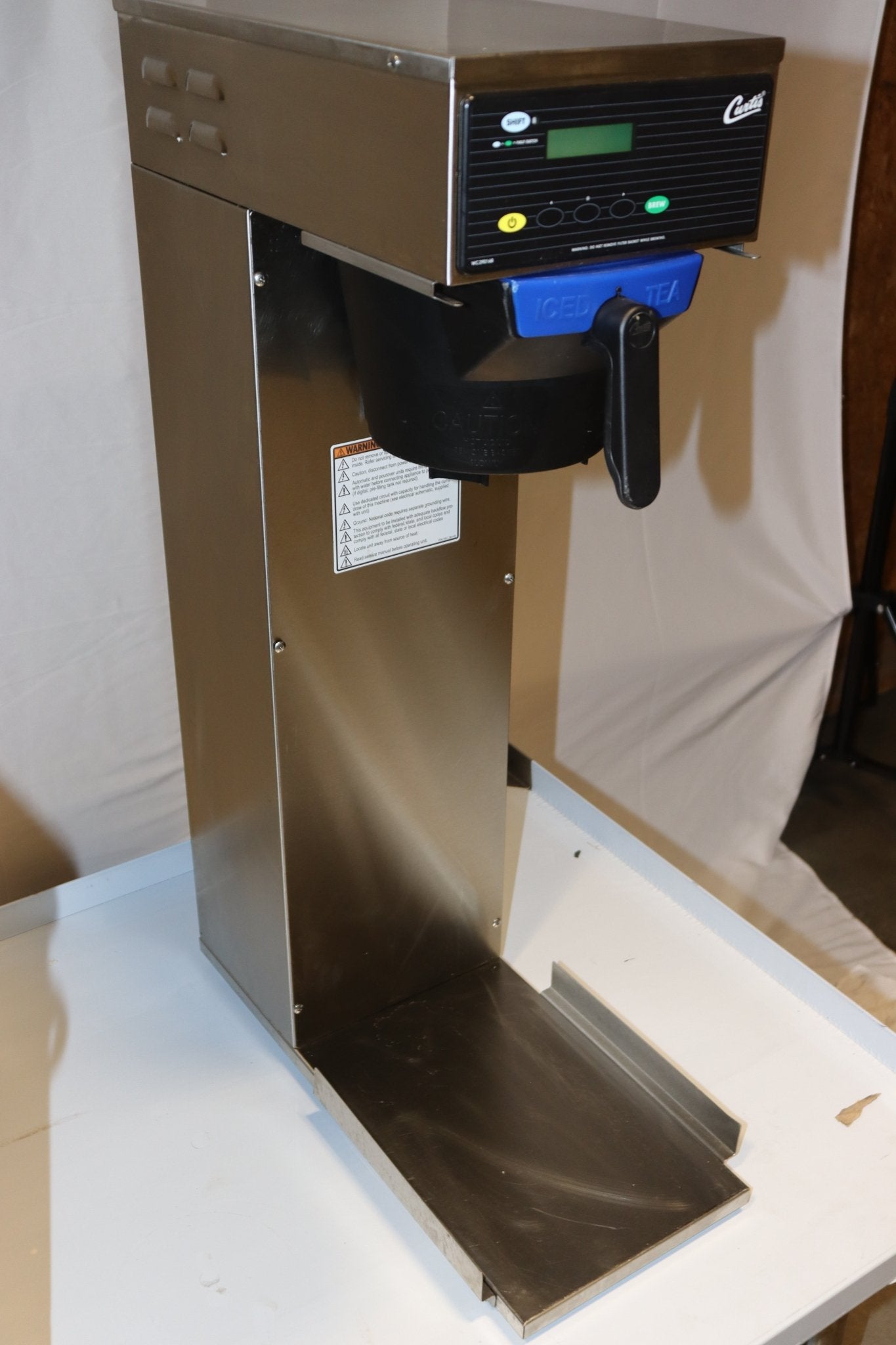 Curtis TB 3-5 Gallon Stainless Steel Iced Tea Brewer - 120V - NMB Restaurant Equipment