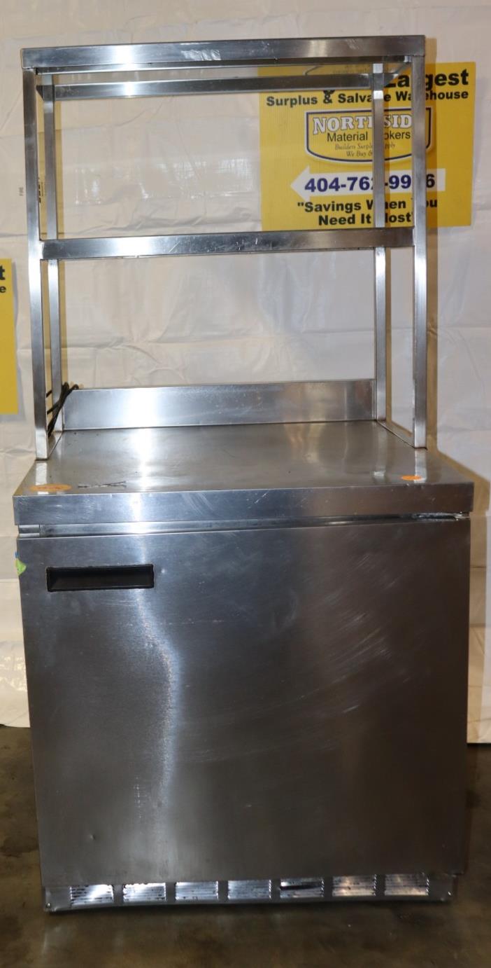 Delfield ST-4532N-A543 Stainless 1 Door Refrigerator Cooler, Casters, Over Shelf - NMB Restaurant Equipment