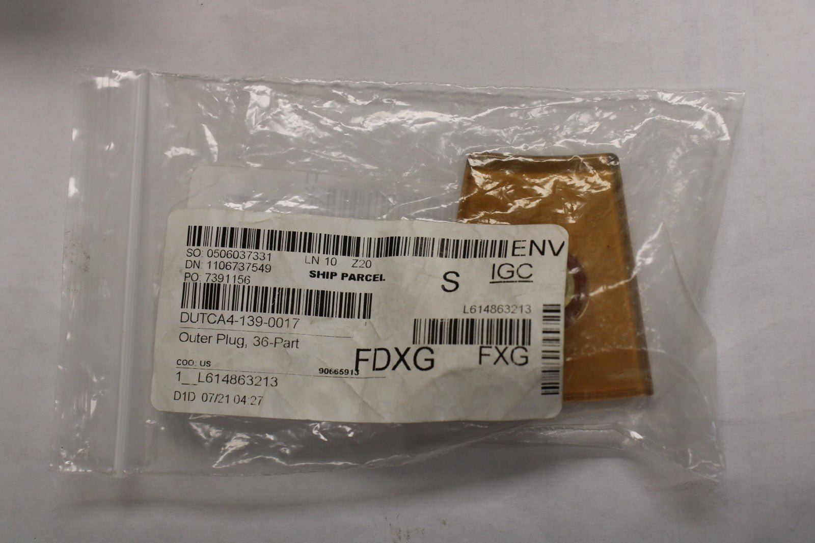 Dutchess Dough Divider Outer Plug DUTCA4-139-0017 - NMB Restaurant Equipment
