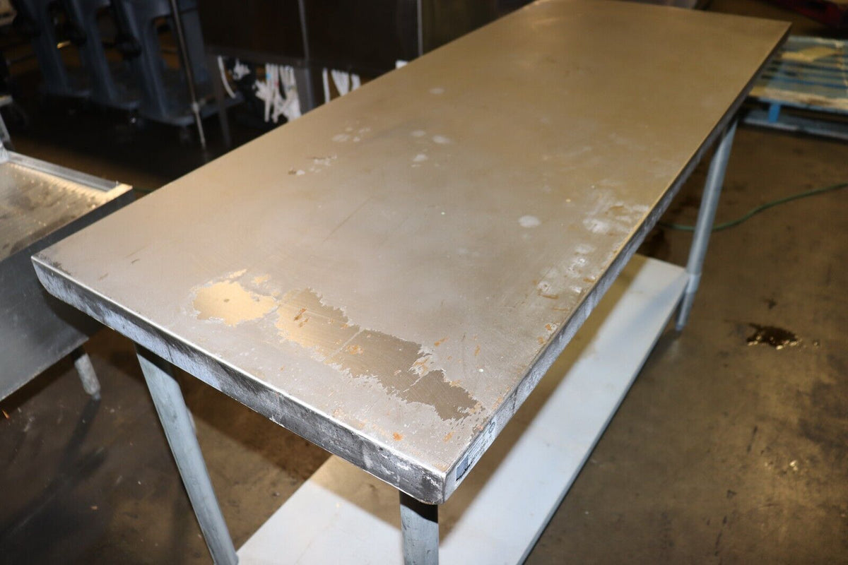 Elkay Food Service 60" X 24" Deluxe 18 Gauge All Stainless Steel Work Table - NMB Restaurant Equipment