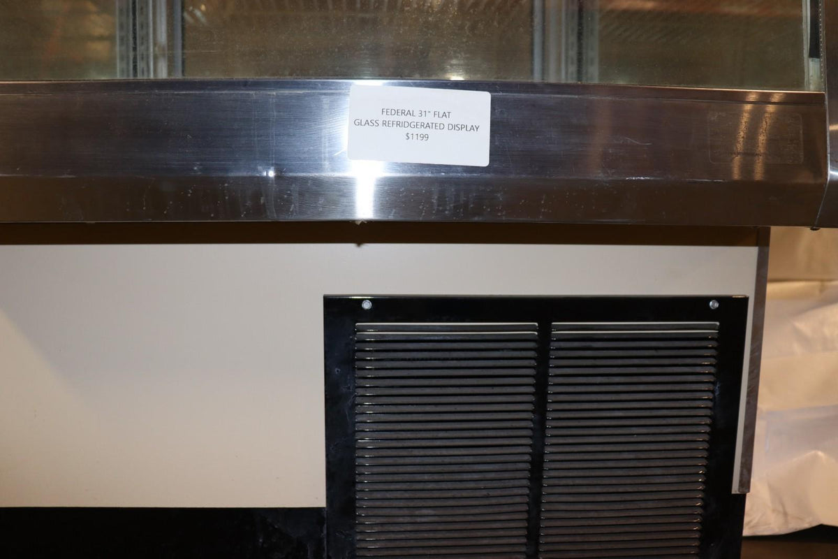 Federal Industries 31505C-2 Refrigerated Display Case, CLEAN, Rolling, Used - NMB Restaurant Equipment
