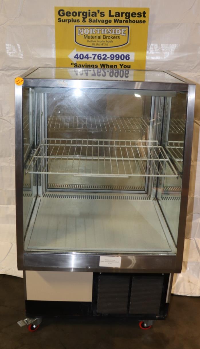 Federal Industries 31505C-2 Refrigerated Display Case, CLEAN, Rolling, Used - NMB Restaurant Equipment