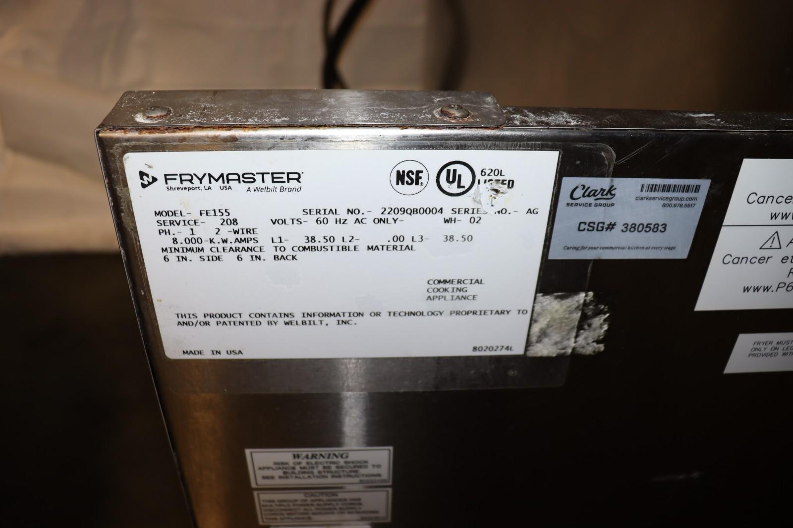 Frymaster FE155 Series Rethermalizer, 208 V, 1 PH, Used, Clean - NMB Restaurant Equipment