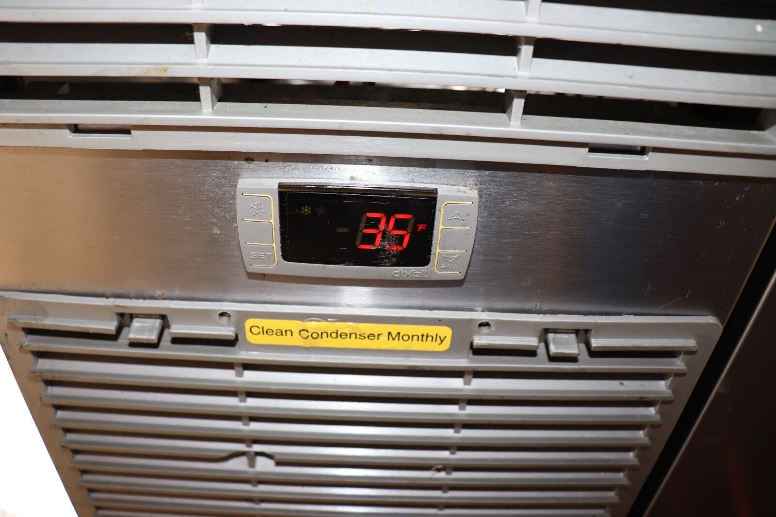 Glastender BB84 84" Under Counter 3 Solid Doors Back Bar Cooler, BB84-L1-SN(LLL) - NMB Restaurant Equipment