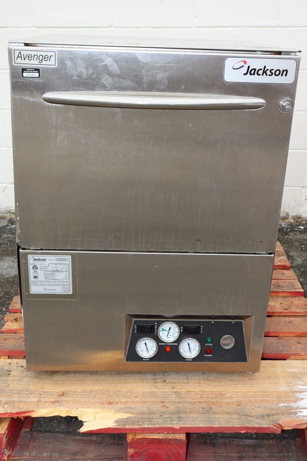 Jackson AvengerHT Undercounter High Temp Dishwasher, Used, Great Condition - NMB Restaurant Equipment