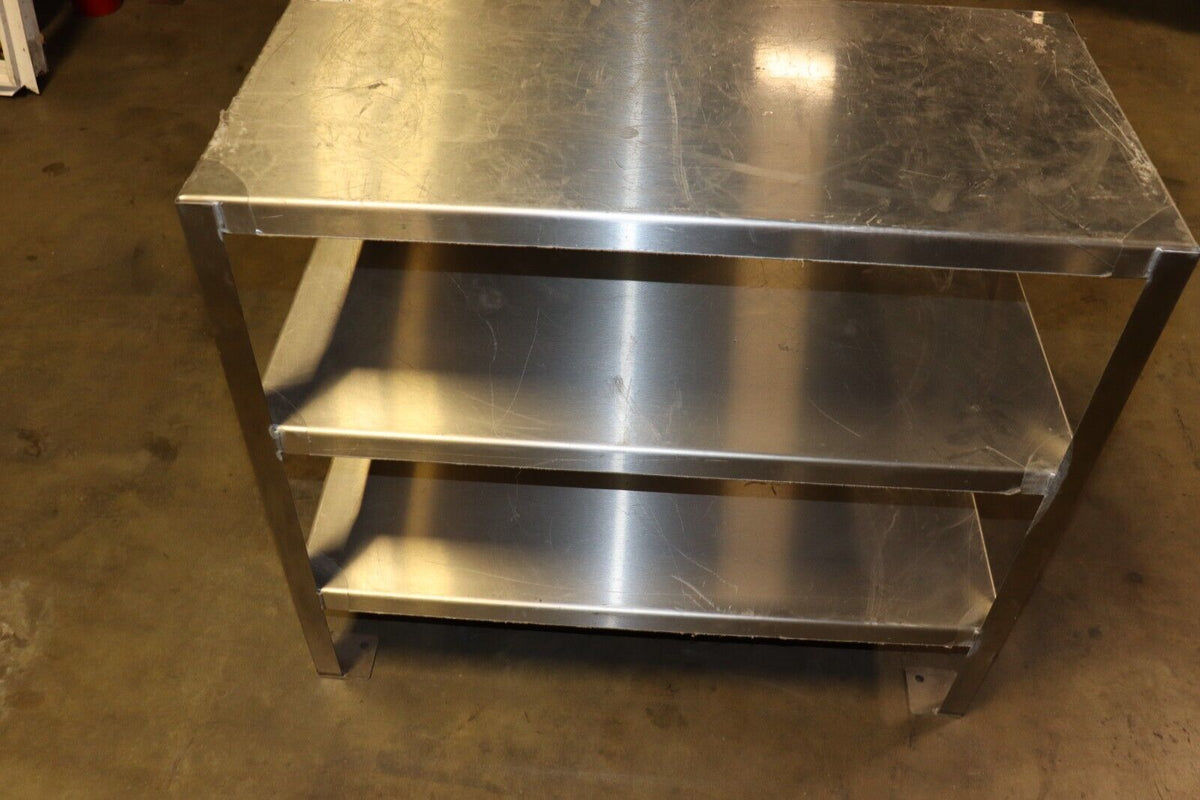 Jamco YG124, Fixed Ht, Stainless Steel Work Table, w/ Shelves, 1200 lbs cap - NMB Restaurant Equipment