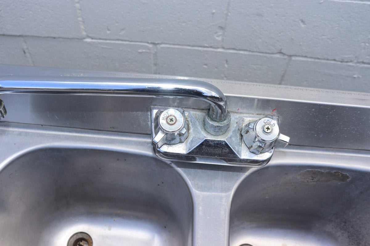 Krowne 1864C 1800 Series 72" Four Compartment Bar Sink, Used - NMB Restaurant Equipment