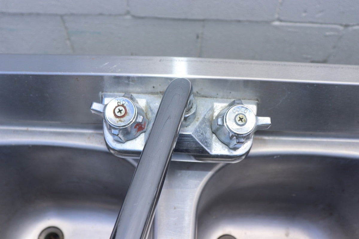 Krowne 1864C 1800 Series 72" Four Compartment Bar Sink, Used - NMB Restaurant Equipment