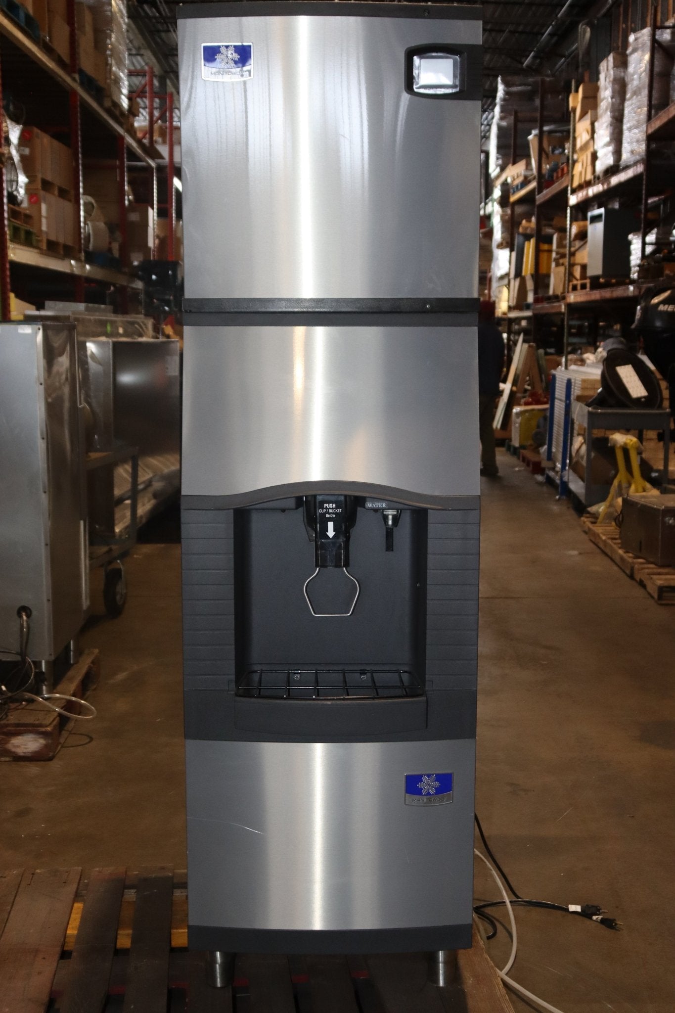 Manitowoc IDT0420A-161 / SFA192 Ice Machine & Touchless Dispenser, Used - NMB Restaurant Equipment