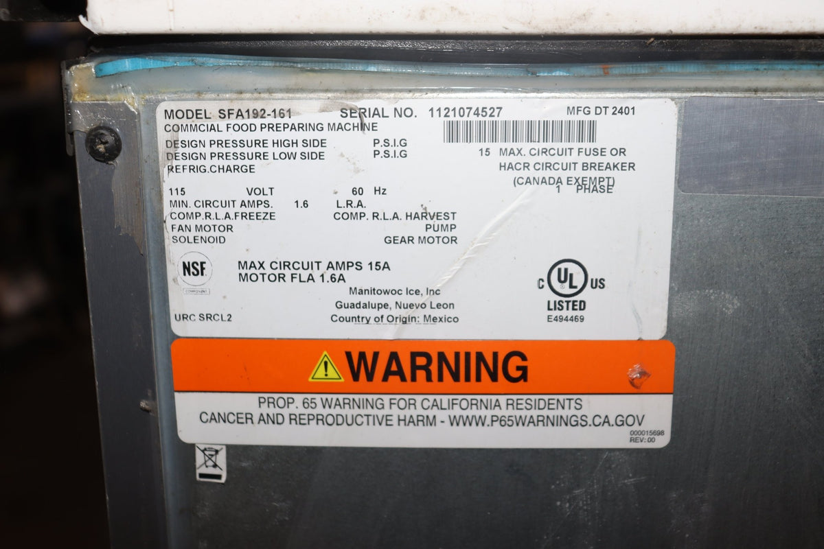 Manitowoc IDT0420A-161 / SFA192 Ice Machine & Touchless Dispenser, Used - NMB Restaurant Equipment