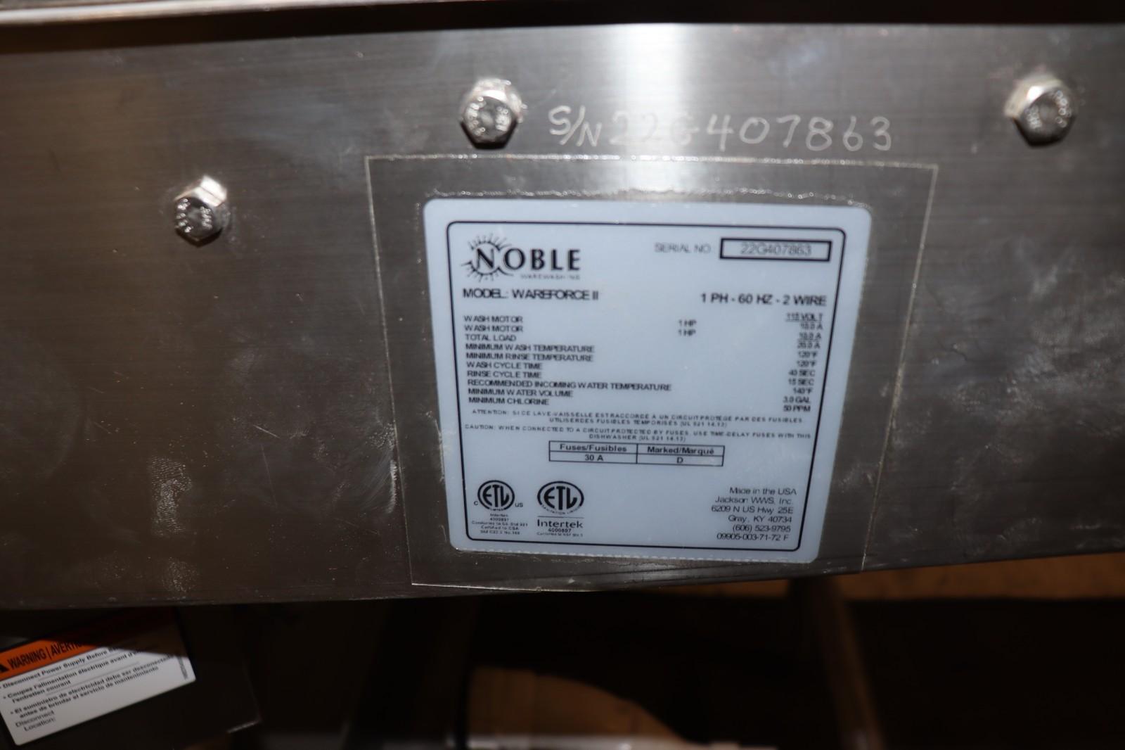 Noble Warewashing II Double Rack Low Temperature Dishwasher - 115V - NMB Restaurant Equipment