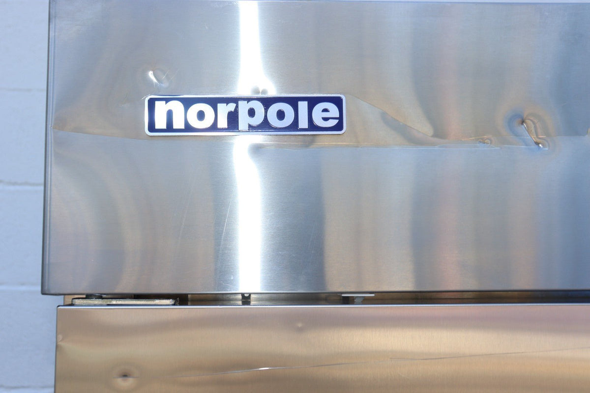Norpole NP2R 54'' Two Section Solid Door Reach-In Refrigerator, Scratch & Dent - NMB Restaurant Equipment