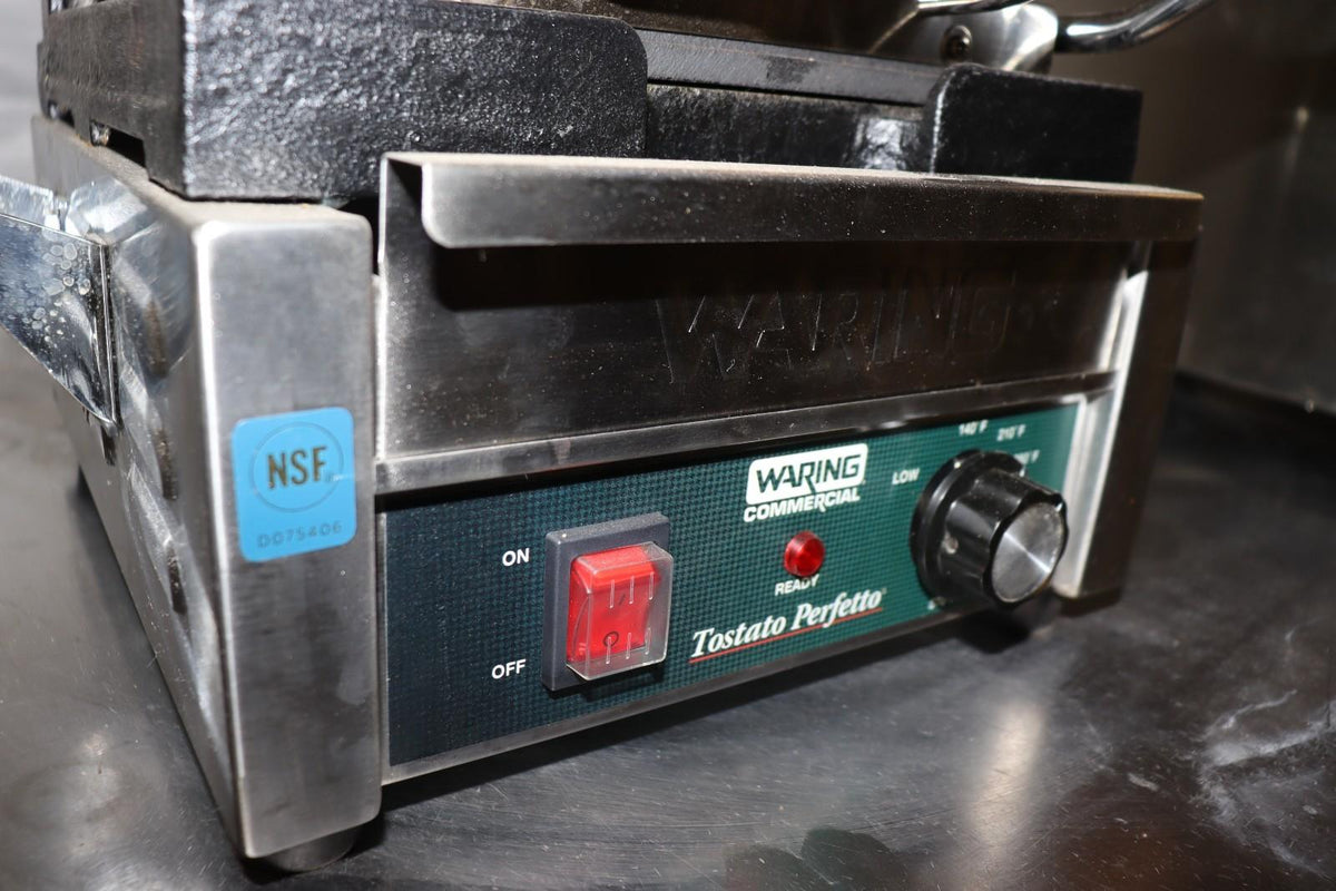 PARTS ONLY Waring WFG150 Tostato Perfetto Top & Bottom Panini Grill, Used, CLEAN - NMB Restaurant Equipment