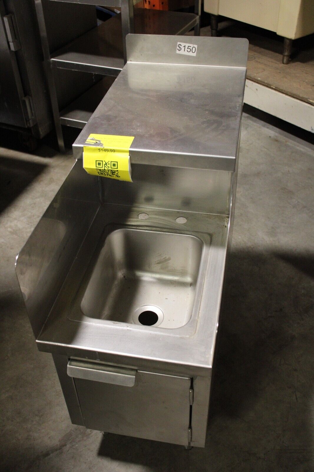 RESTAURANT BACK BAR COMMERCIAL SINK WITH STORAGE CABINET - NMB Restaurant Equipment