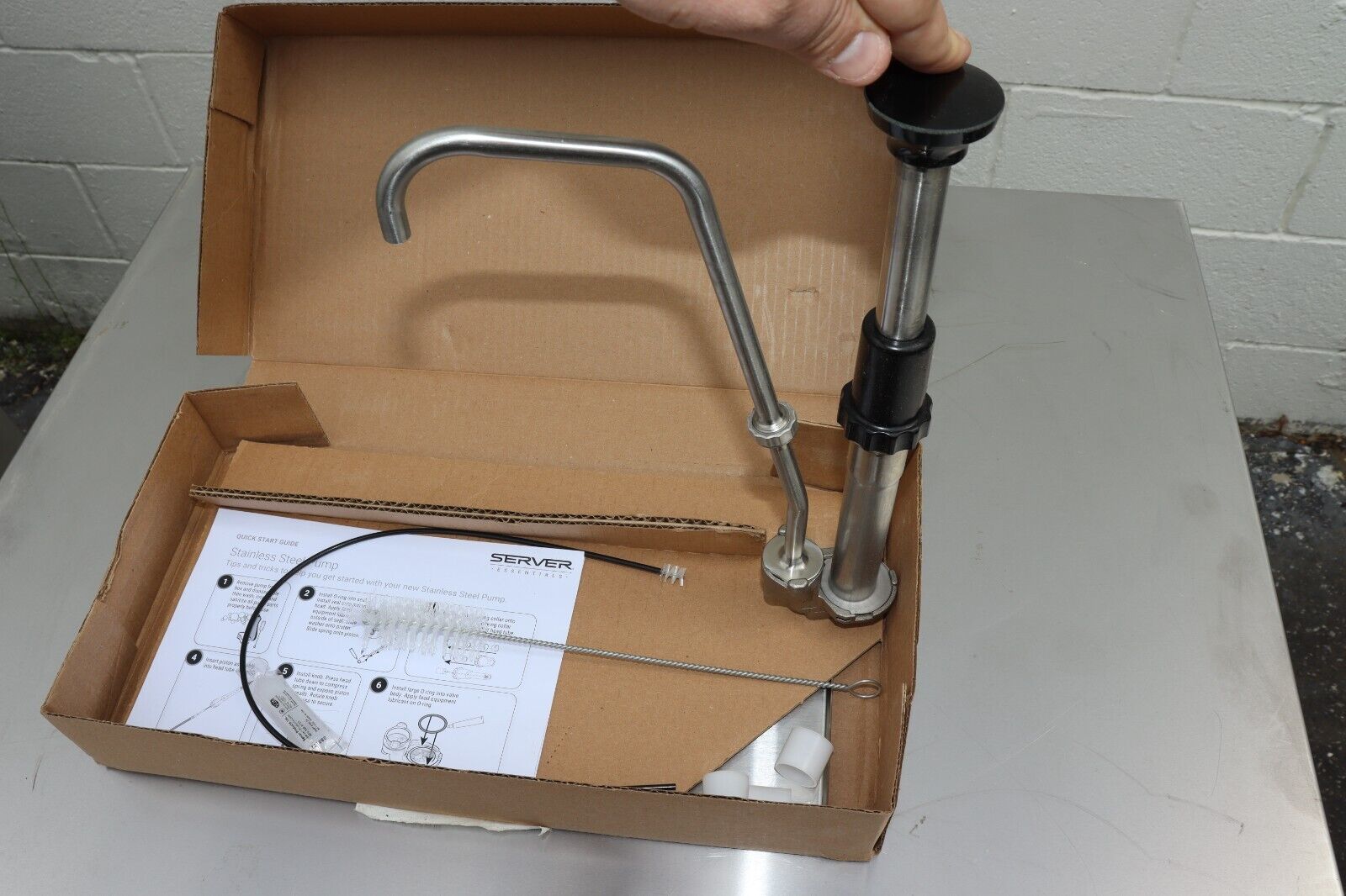 Server Condiment Pump Cp-1/3 83430 - Free Shipping - Genuine OEM Replacement - NMB Restaurant Equipment