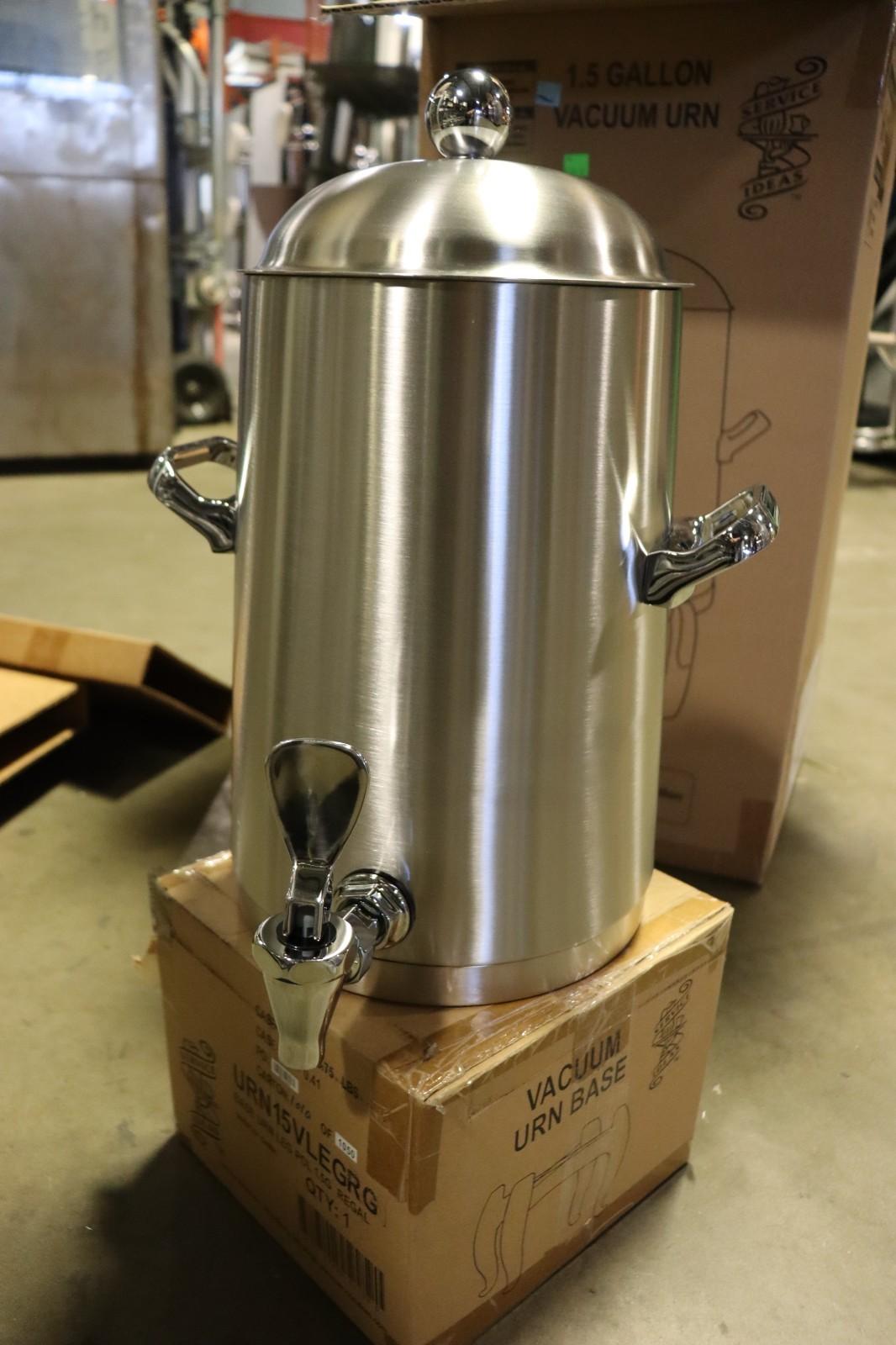 Service Ideas 1.5 Gal Low Volume Dispenser Thermal Coffee Urn, URN15VPSRG - NMB Restaurant Equipment