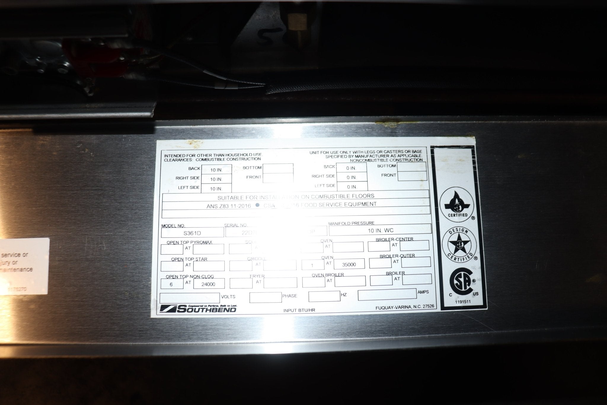 Southbend S361D 36" 6 Burner Commercial Gas Range, Natural Gas - NMB Restaurant Equipment