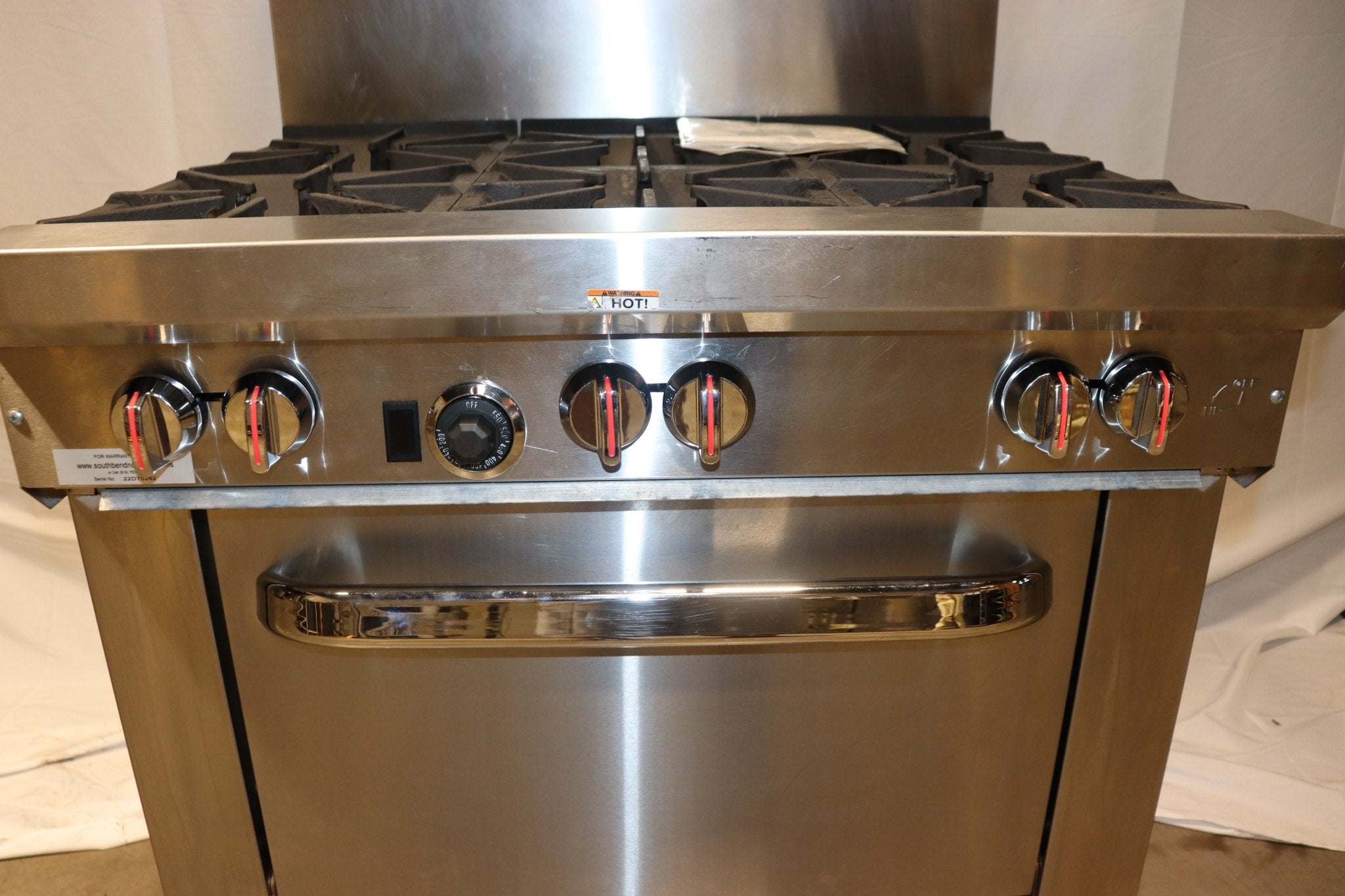 Southbend S361D 36" 6 Burner Commercial Gas Range, Natural Gas - NMB Restaurant Equipment