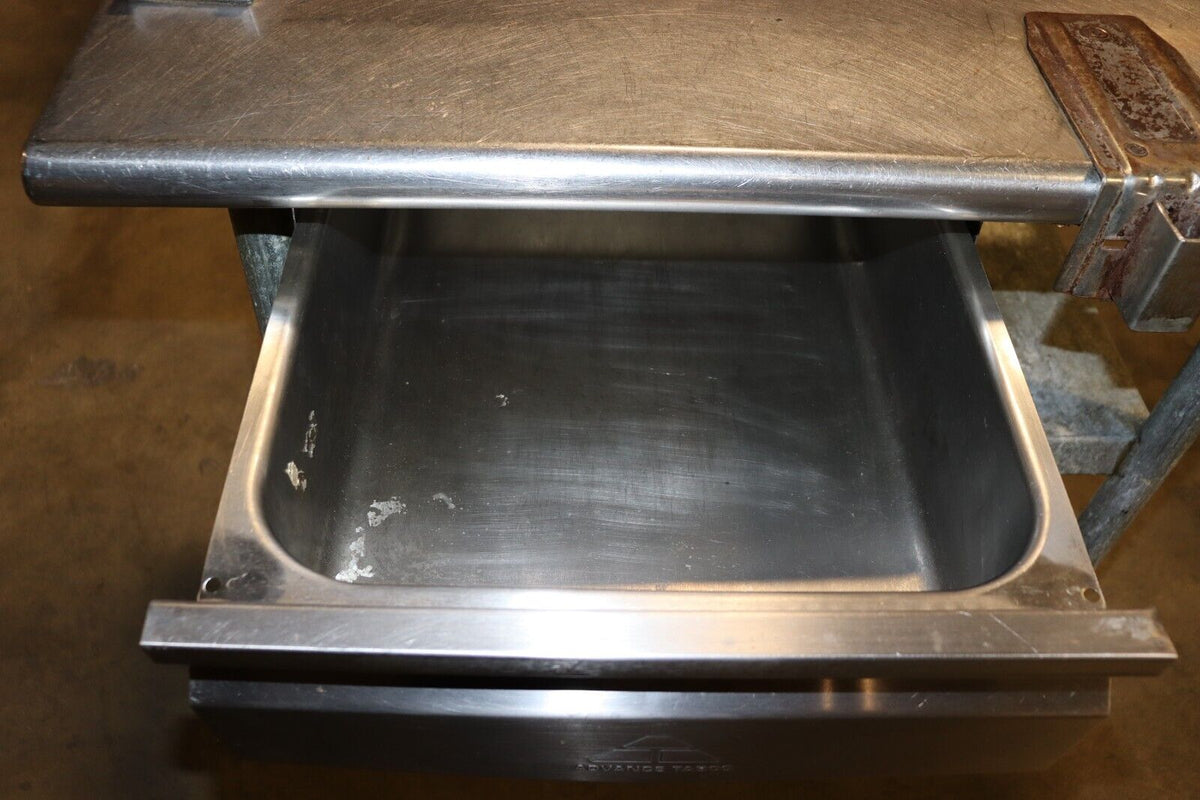 Stainless Steel Prep Table Corner w/ Drawer, 36" x 30", w/ Under Shelf - NMB Restaurant Equipment