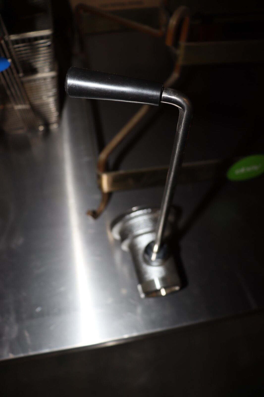 T&S Brass and Bronze Works Waste Drain Valve with Lever Handle, 4.5" Height - NMB Restaurant Equipment