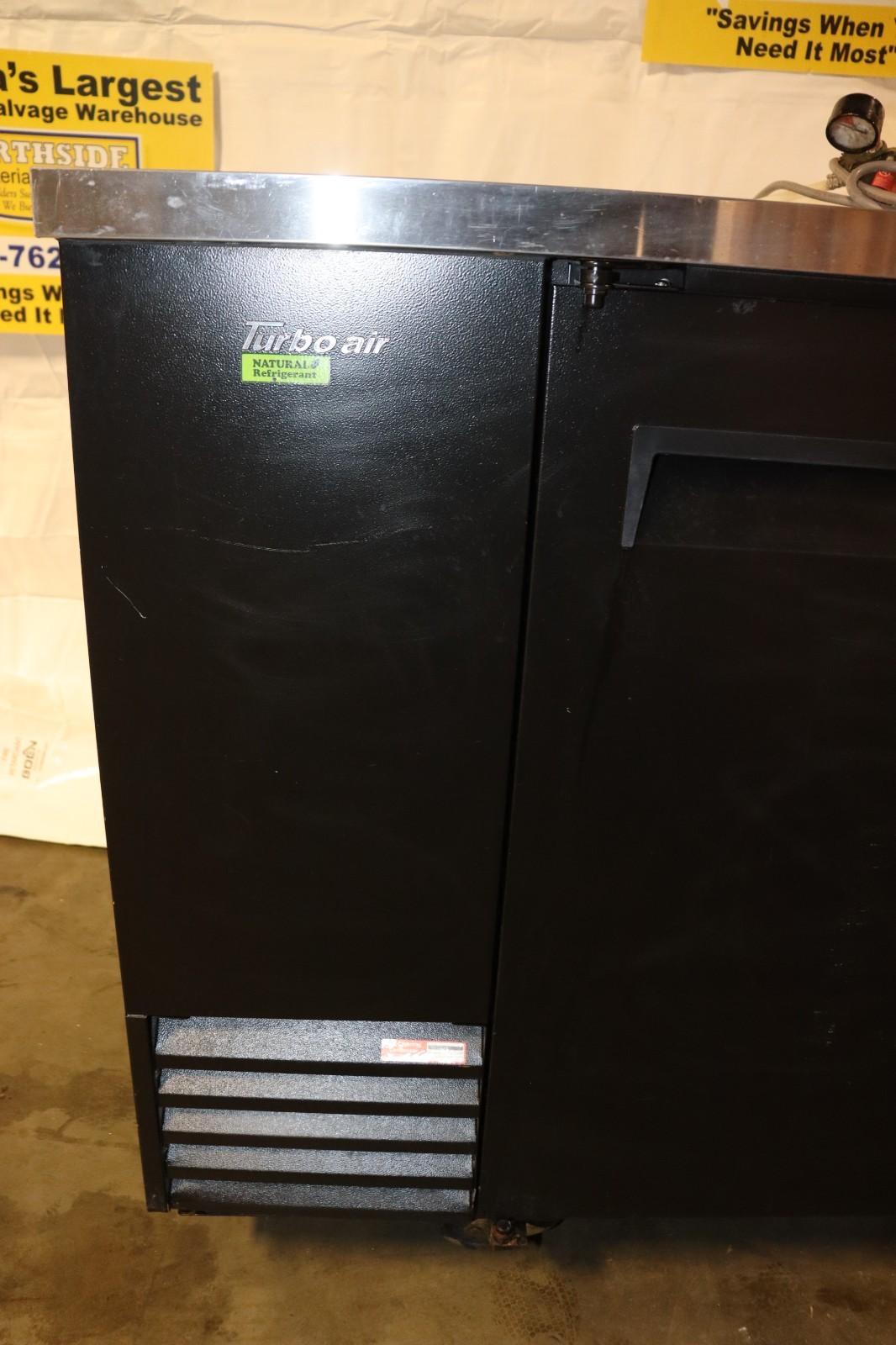 Turbo Air TBD-3SB-N 69" Kegerator Beer Dispenser, w/ Two Columns, Black, Used - NMB Restaurant Equipment