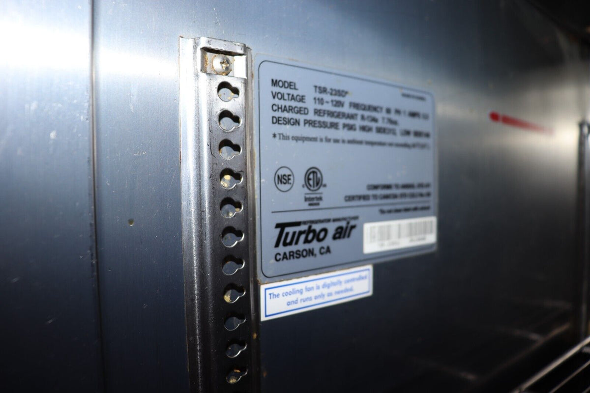 Turbo Air TSR-23SD 1 Door Upright Reach In Refrigerator Super Deluxe, Used - NMB Restaurant Equipment