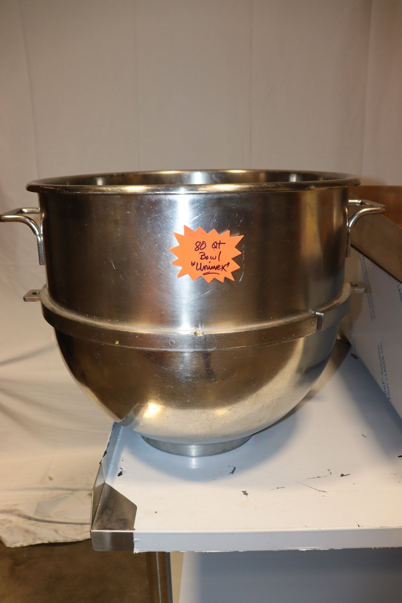 Univex 80 Quart Mixer Bowl, Stainless Steel - NMB Restaurant Equipment