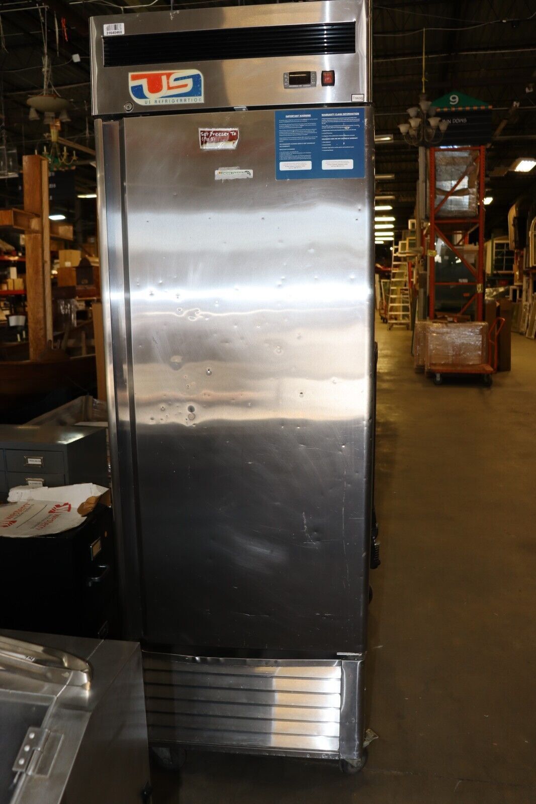 US REFRIDGERATION FREEZER COMMERCIAL SINGLE DOOR REACH INUSBV-24F - NMB Restaurant Equipment