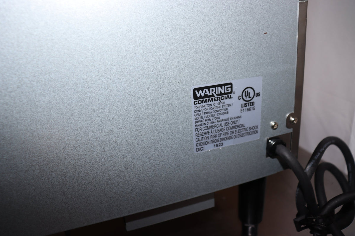 Waring CTS1000B Commercial Conveyor Toaster, 208V, 2700W - NMB Restaurant Equipment