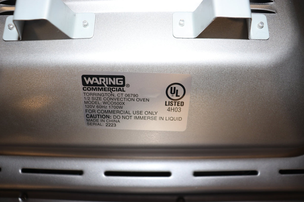 Waring WCO500X Half-Size Electric Countertop Convection Oven - 120V, 1,700W - NMB Restaurant Equipment