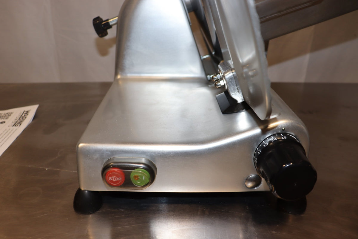Waring WCS300SV Commercial Electric Food Slicer, 12" Tempered Chrome Blade - NMB Restaurant Equipment