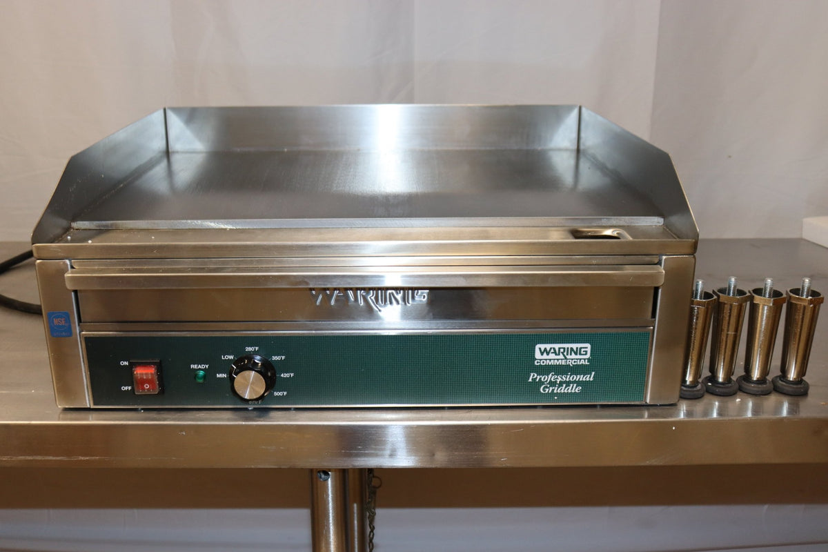 Waring WGR240X 28" Electric Countertop Griddle, 240V, Stainless Steel Top - NMB Restaurant Equipment